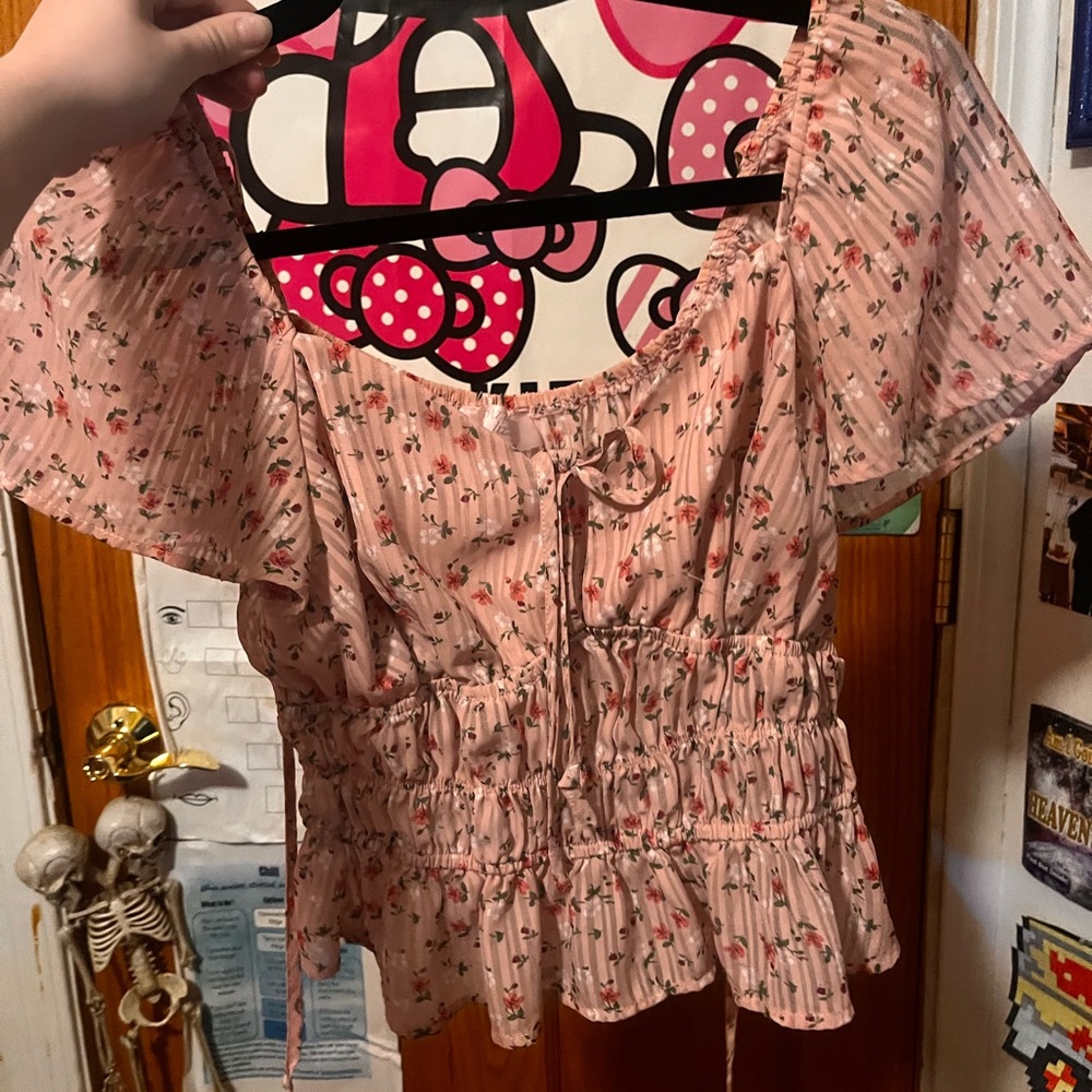 Floral Pink Women's Top